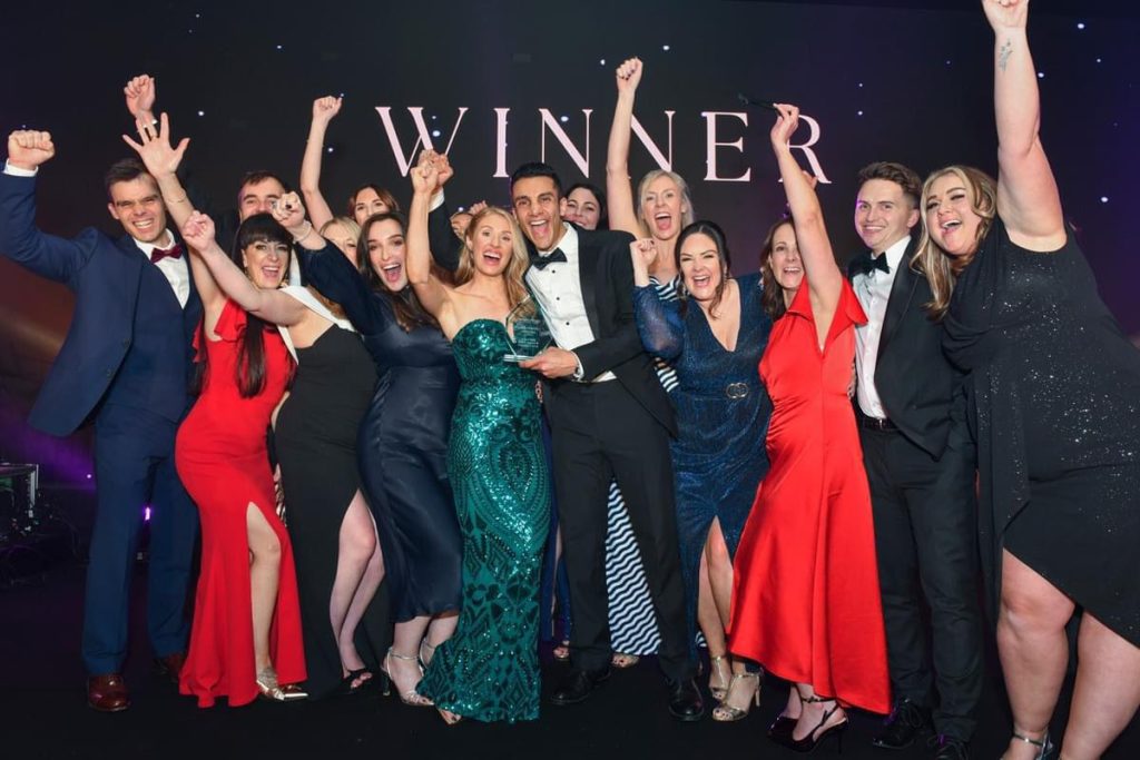 Crown Bank Dental team receiving Child-Friendly Dentistry Award 2024 at Private Dentistry Awards ceremony