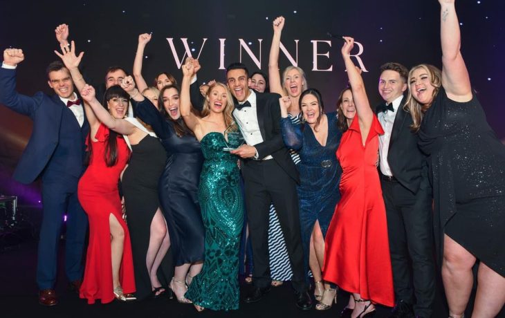 Crown Bank Dental team receiving Child-Friendly Dentistry Award 2024 at Private Dentistry Awards ceremony